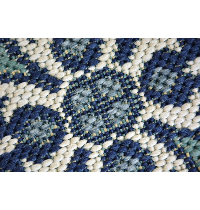 Koberec COLOR 19246/699 SISAL květiny modrý