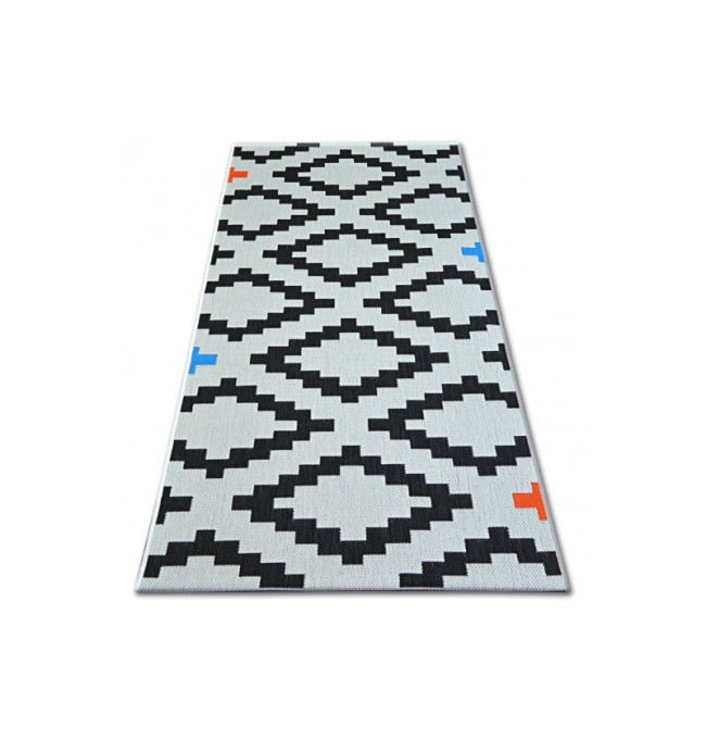 Koberec COLOR 19318/836 SISAL Romby bílý