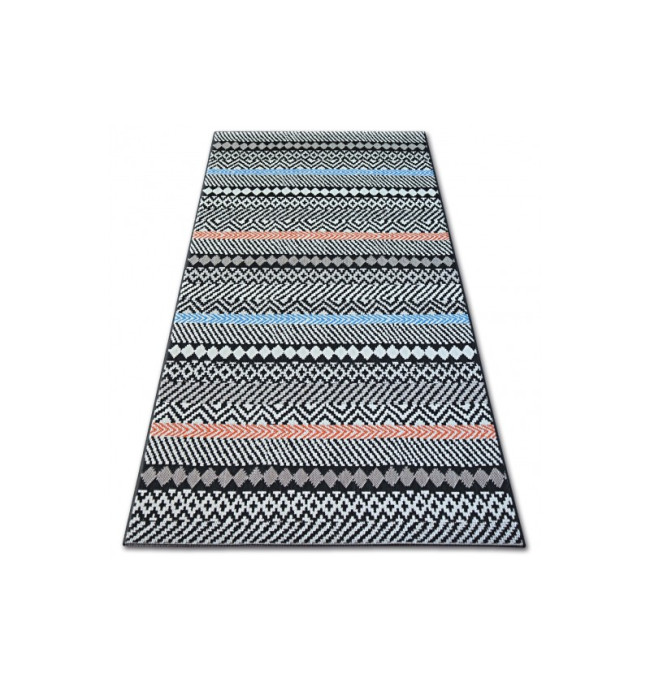 Koberec COLOR 19322/839 SISAL Pásy černý