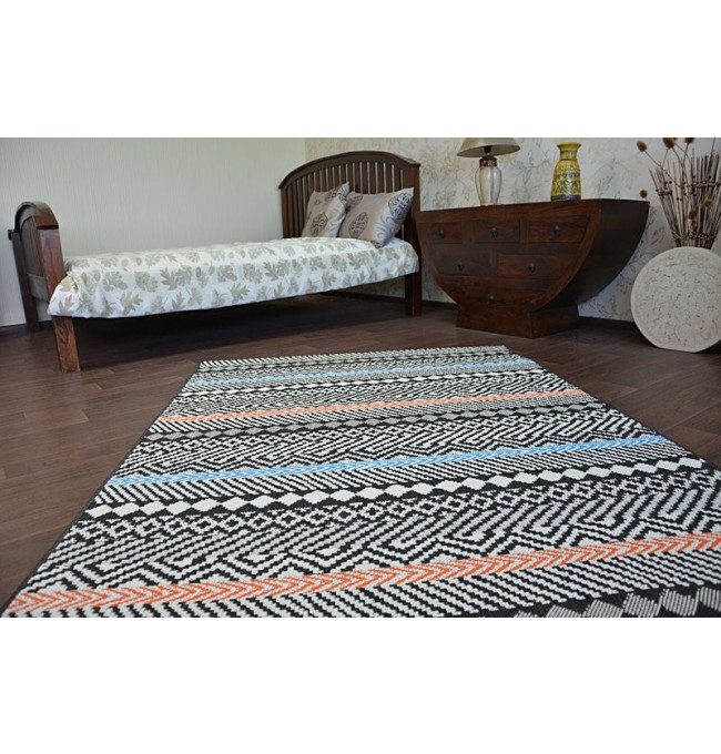 Koberec COLOR 19322/839 SISAL Pásy černý