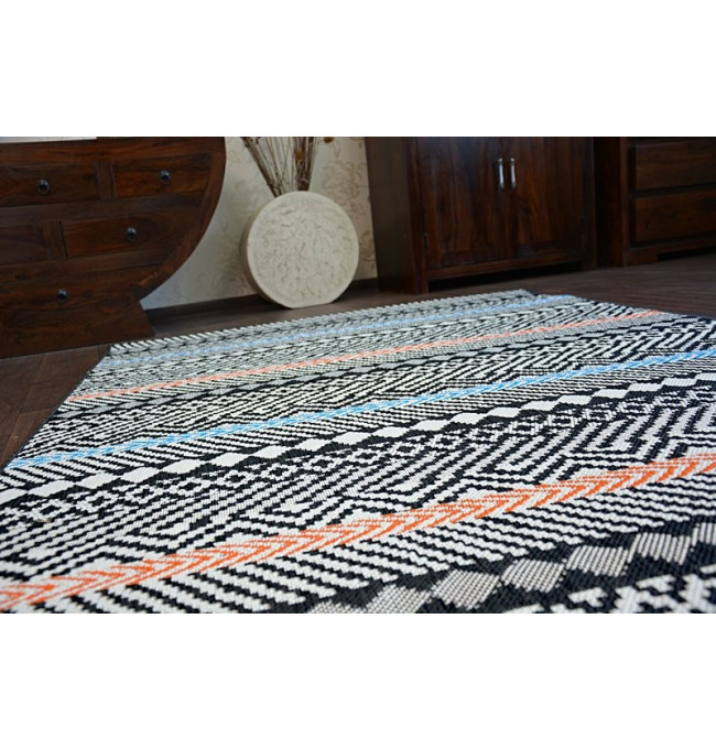 Koberec COLOR 19322/839 SISAL Pásy černý