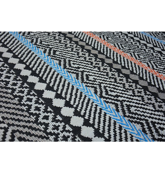 Koberec COLOR 19322/839 SISAL Pásy černý