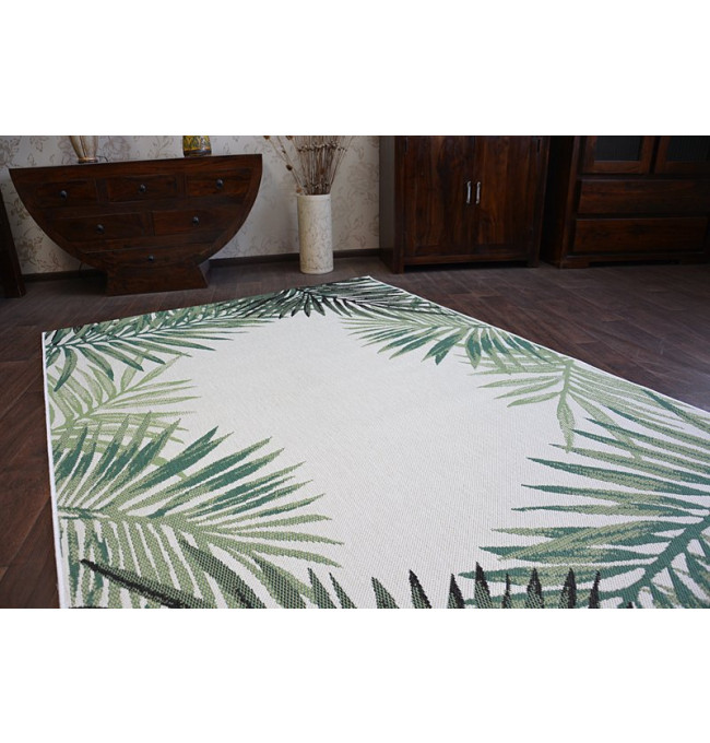 Koberec COLOR 19435/062 Listy zelený JUNGLE