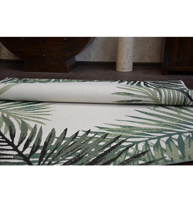 Koberec COLOR 19435/062 Listy zelený JUNGLE