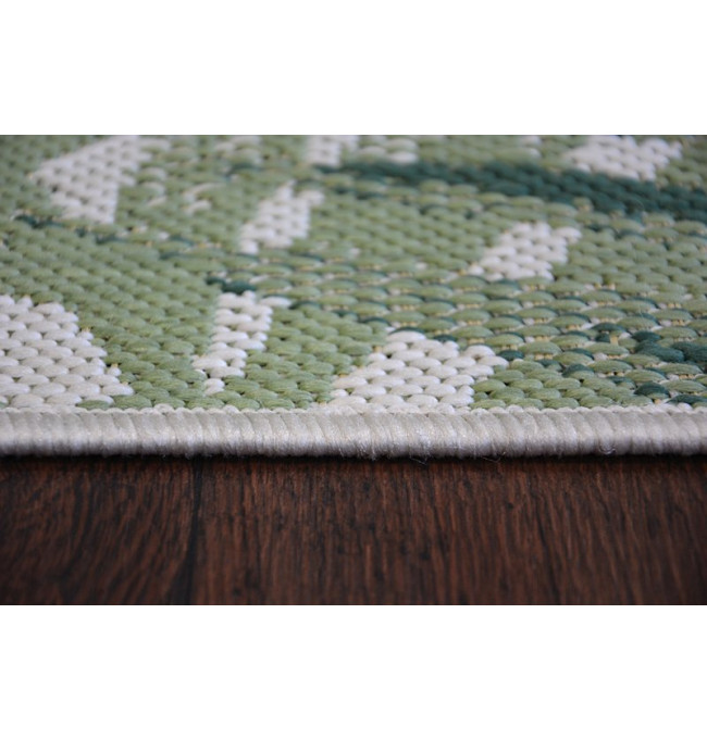 Koberec COLOR 19435/062 Listy zelený JUNGLE