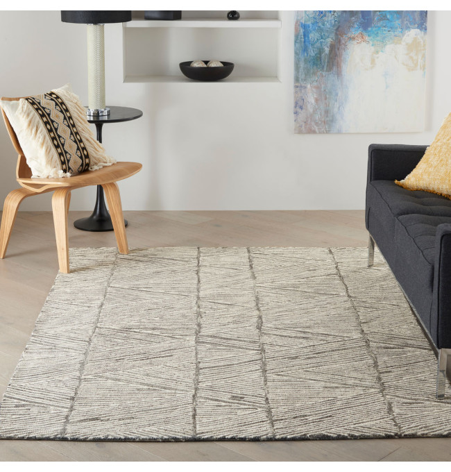 Koberec COLORADO - šedý/bílý