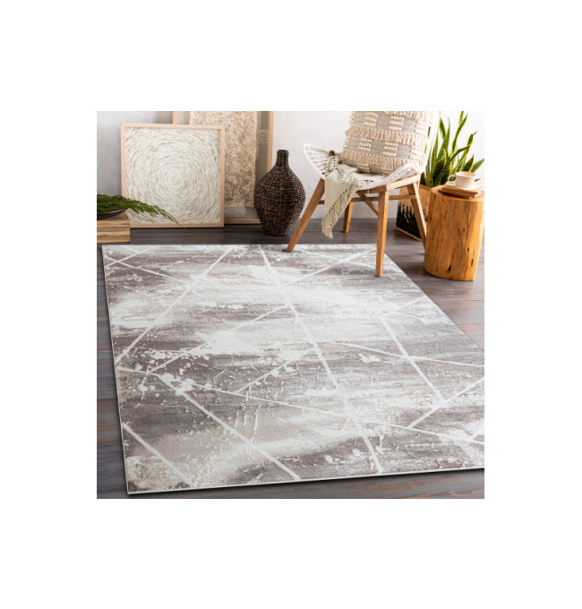 Koberec CORE 1818 Geometrický - sloní kost / bílý