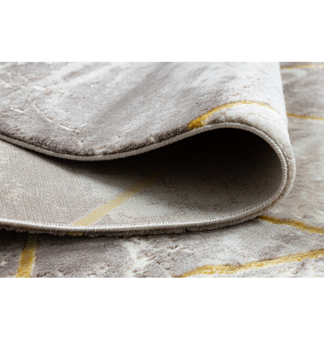 Koberec CORE 1818 Geometrický - sloní kost / zlatý