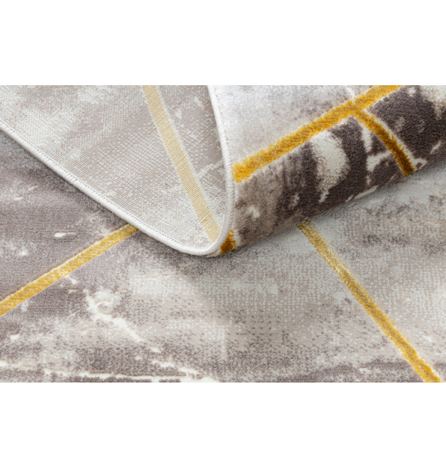 Koberec CORE 1818 Geometrický - sloní kost / zlatý