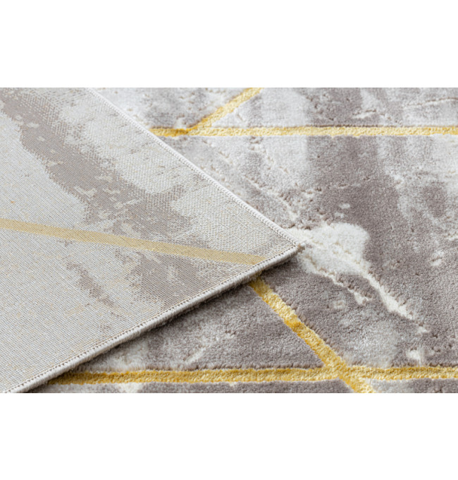 Koberec CORE 1818 Geometrický - sloní kost / zlatý