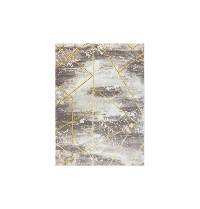 Koberec CORE 1818 Geometrický - sloní kost / zlatý