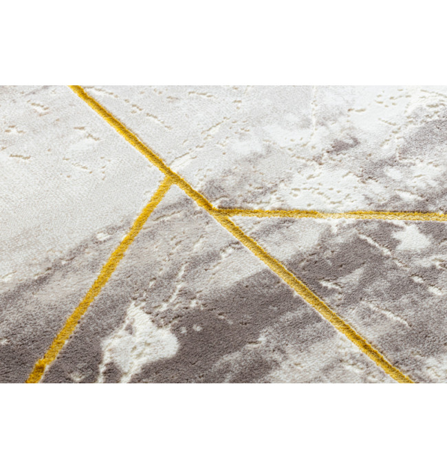 Koberec CORE 1818 Geometrický - sloní kost / zlatý