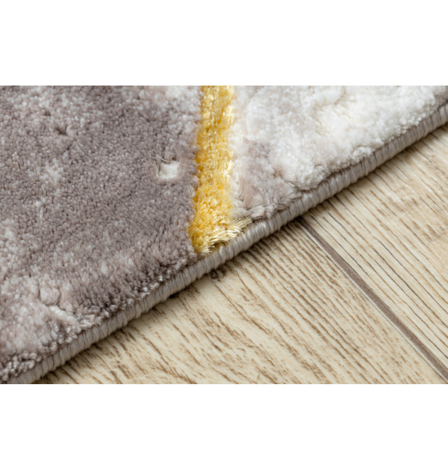 Koberec CORE 1818 Geometrický - sloní kost / zlatý