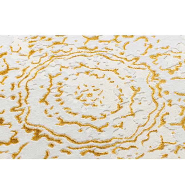 Koberec CORE 6268 Ramka, ornament - sloní kost / zlatý