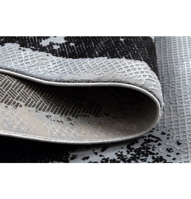 Koberec CORE A004 Ramka - černý / světle šedý