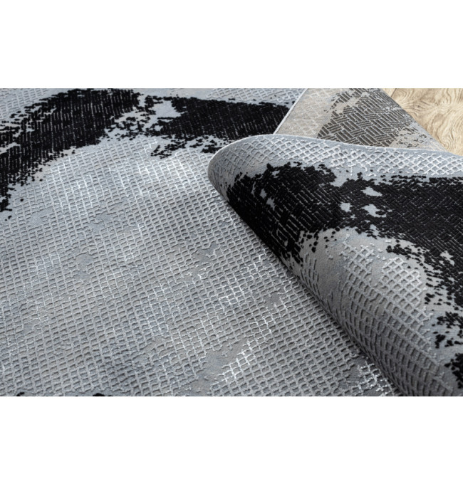 Koberec CORE A004 Ramka - černý / světle šedý