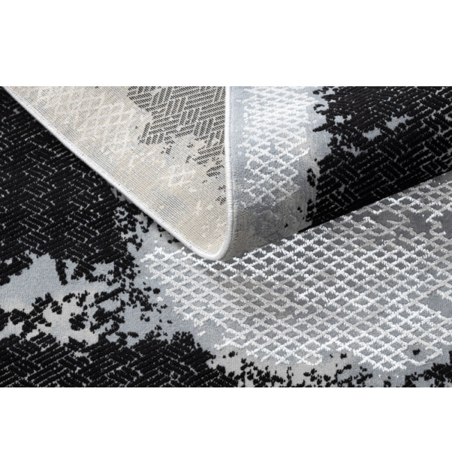 Koberec CORE A004 Ramka - černý / světle šedý