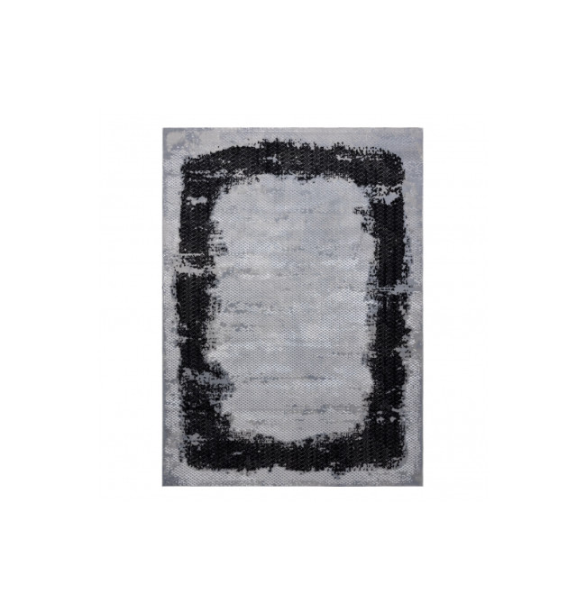 Koberec CORE A004 Ramka - černý / světle šedý