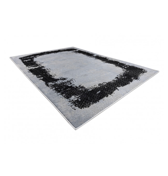 Koberec CORE A004 Ramka - černý / světle šedý