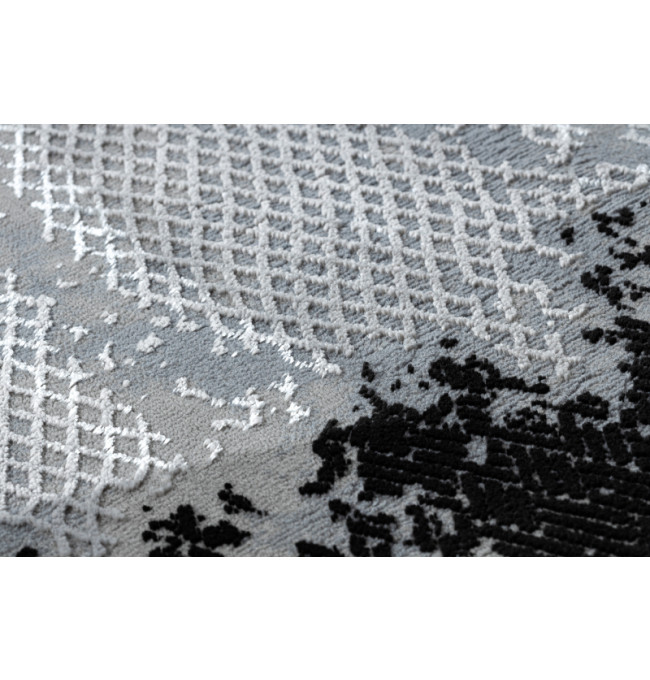 Koberec CORE A004 Ramka - černý / světle šedý