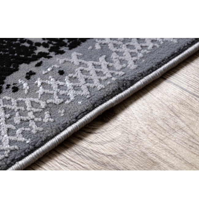 Koberec CORE A004 Ramka - černý / světle šedý