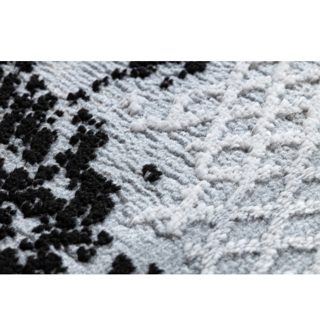 Koberec CORE A004 Ramka - černý / světle šedý
