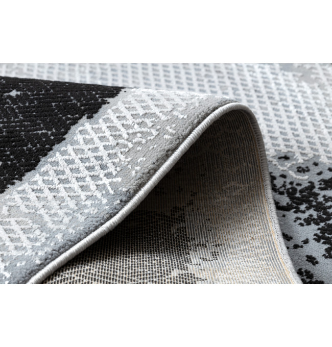 Koberec CORE A004 Ramka - černý / světle šedý