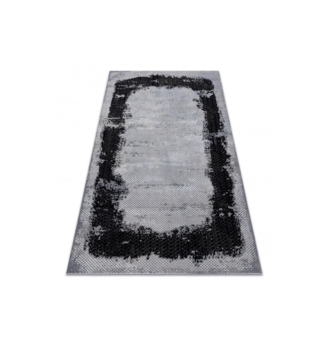Koberec CORE A004 Ramka - černý / světle šedý