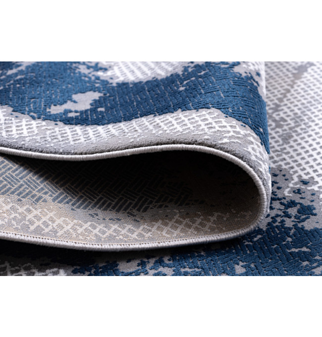 Koberec CORE A004 Ramka - modrý / šedý