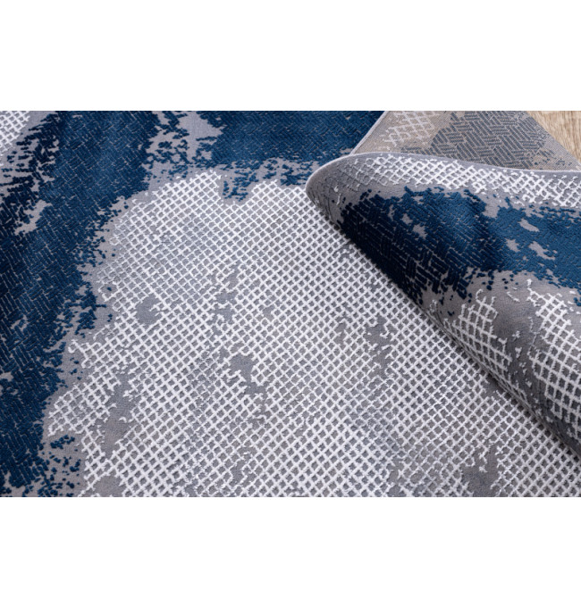 Koberec CORE A004 Ramka - modrý / šedý