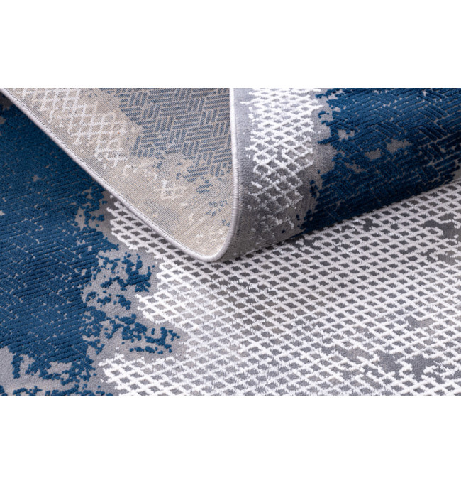 Koberec CORE A004 Ramka - modrý / šedý