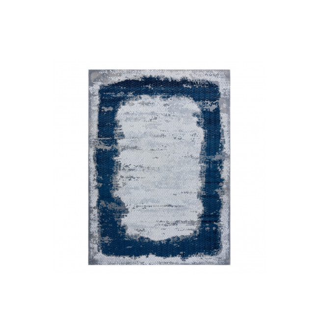 Koberec CORE A004 Ramka - modrý / šedý
