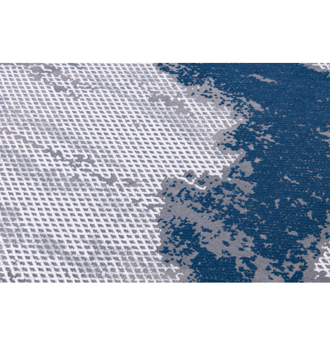 Koberec CORE A004 Ramka - modrý / šedý
