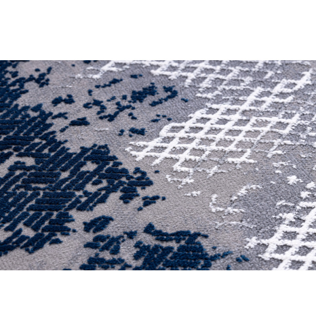 Koberec CORE A004 Ramka - modrý / šedý
