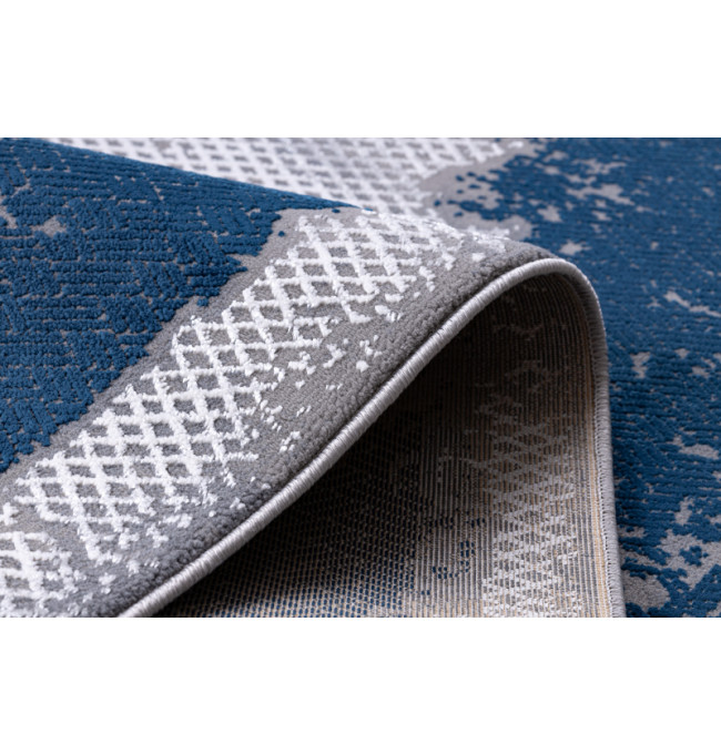 Koberec CORE A004 Ramka - modrý / šedý