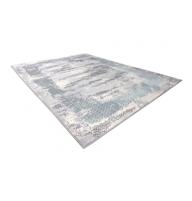 Koberec CORE A004 Ramka - sloní kost / šedý / modrý