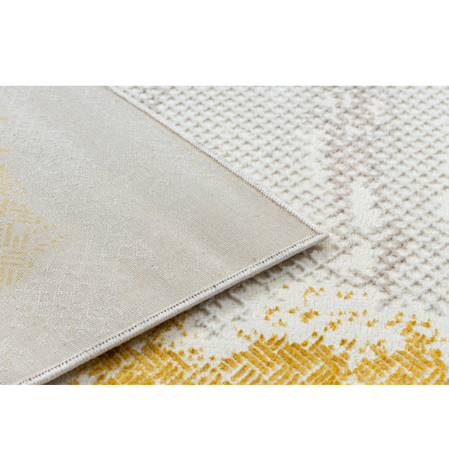 Koberec CORE A004 Ramka - sloní kost / zlatý