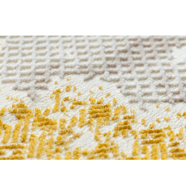 Koberec CORE A004 Ramka - sloní kost / zlatý