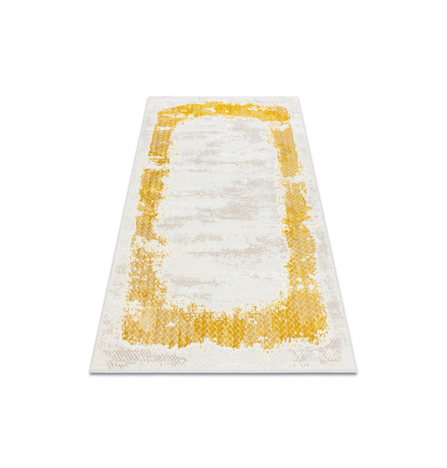Koberec CORE A004 Ramka - sloní kost / zlatý
