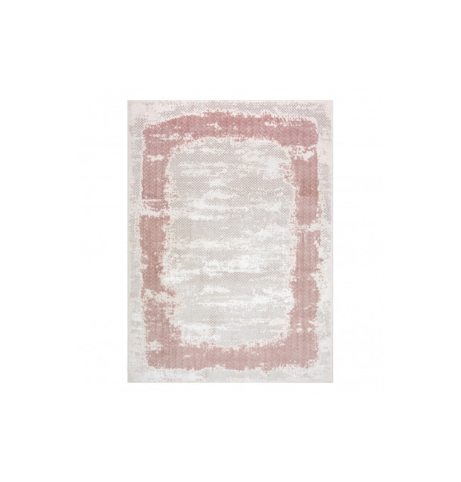 Koberec CORE A004 Ramko - světlý béžový / růžový