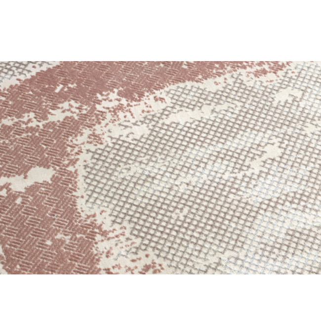 Koberec CORE A004 Ramko - světlý béžový / růžový