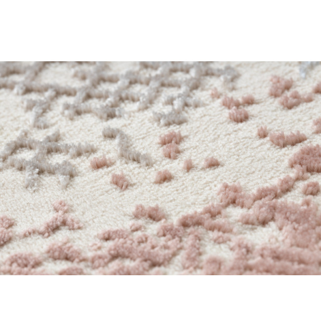Koberec CORE A004 Ramko - světlý béžový / růžový