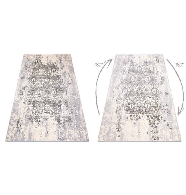 Koberec CORE W3824 Ornament Vintage - krém / šedý
