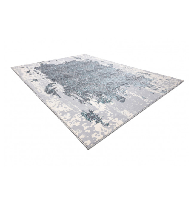 Koberec CORE W3824 Ornament Vintage - světlomodrý / krém / šedý