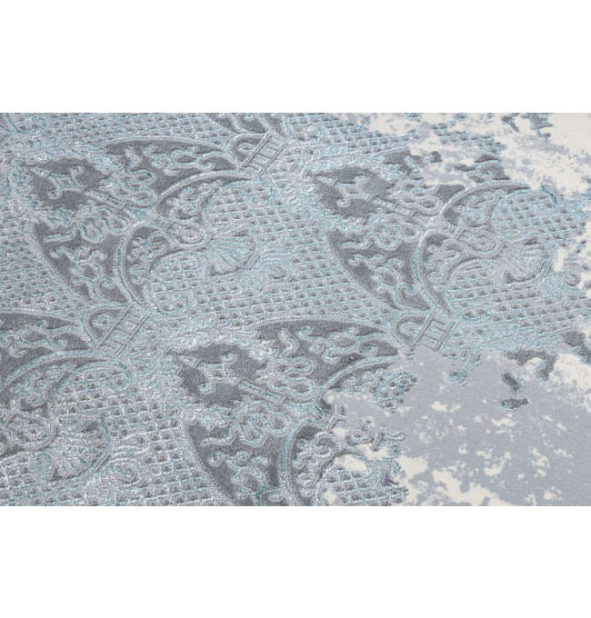 Koberec CORE W3824 Ornament Vintage - světlomodrý / krém / šedý