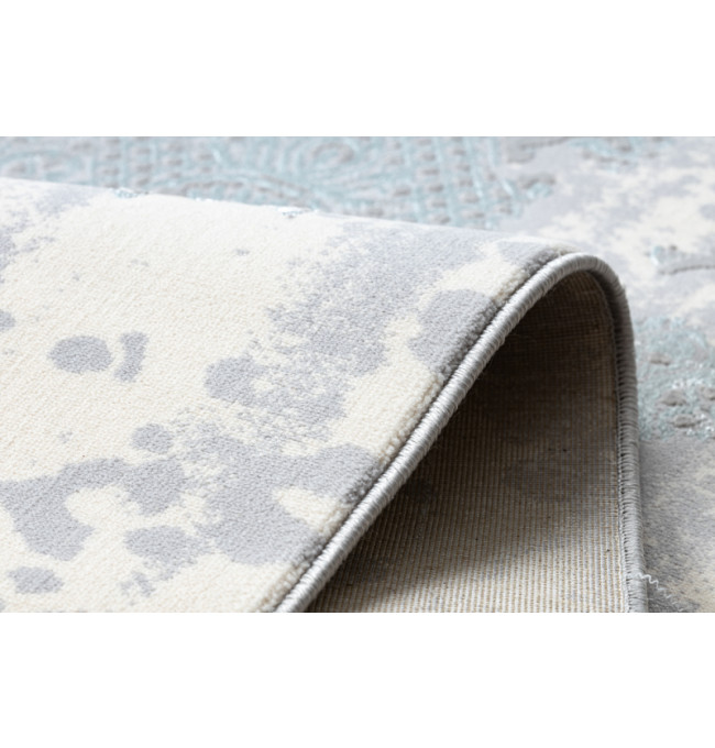 Koberec CORE W3824 Ornament Vintage - světlomodrý / krém / šedý