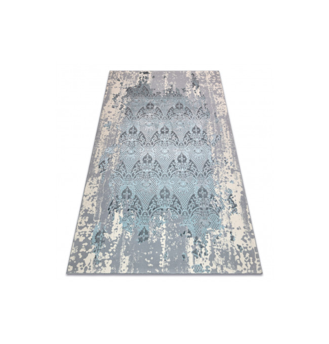 Koberec CORE W3824 Ornament Vintage - světlomodrý / krém / šedý