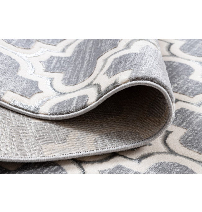 Koberec CORE W6764 Koniczyna marokánska Trellis - šedý / krém