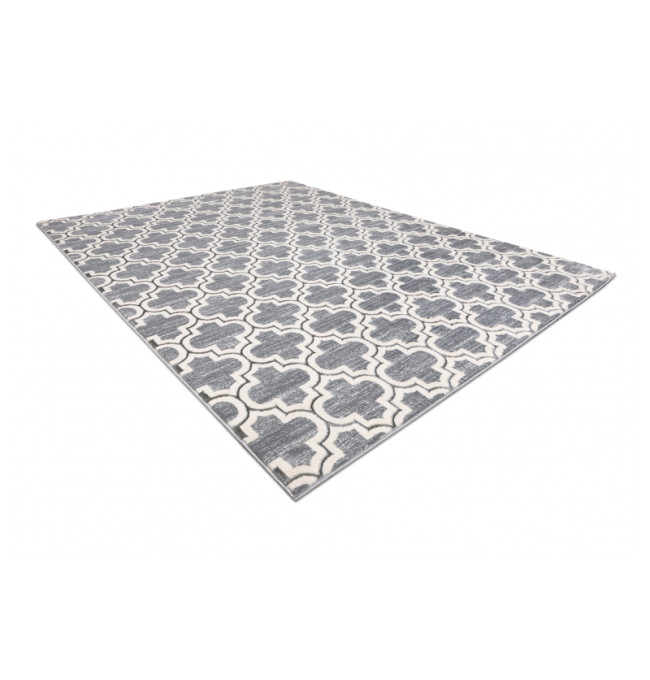 Koberec CORE W6764 Koniczyna marokánska Trellis - šedý / krém