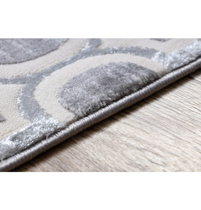 Koberec CORE W6764 Koniczyna marokánska Trellis - šedý / krém